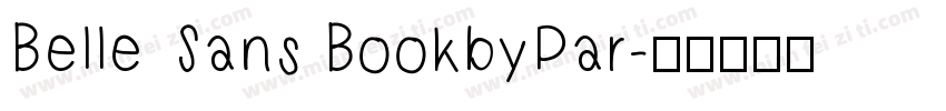 Belle Sans BookbyPar字体转换